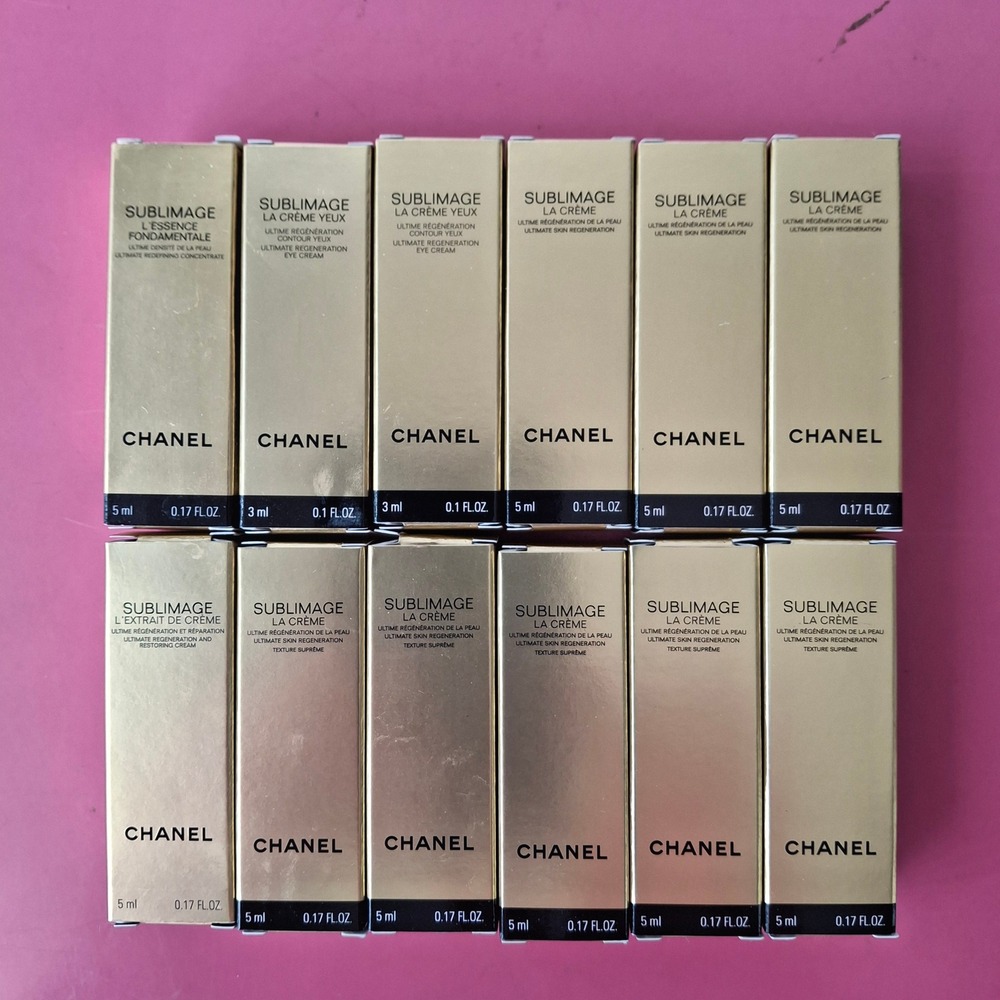 Chanel Sublimage Skincare Set La Creme Yeux L'Essence L'Extrait Travel Size